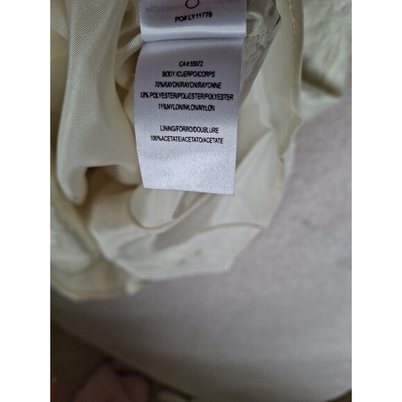 LAUNDRY BY DESIGN Beige Women's Rhinestone Dress Size 4 - Picture 5 of 10